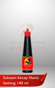 Sukasari Kecap Manis Sedang Botol 140 ml