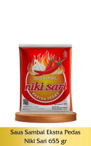 Saos Sambal Ekstra Pedas Niki Sari Plastik Tengahan 655 gr