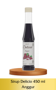 Sirup Delicio Rasa Anggur 450 ml