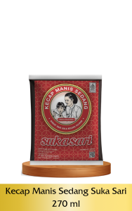 Kecap Suka Sari Manis Sedang Sachet Tengahan 270 ml