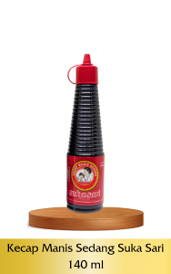 Kecap Suka Sari Manis Sedang Botol Plastik 140 ml
