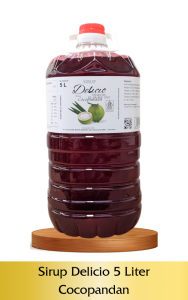 Sirup Delicio Cocopandan Galon 5 liter