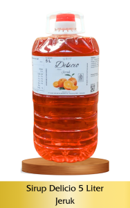 Sirup Delicio Jeruk Galon 5 liter