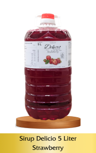 Sirup Delicio Strawberry Galon 5 liter