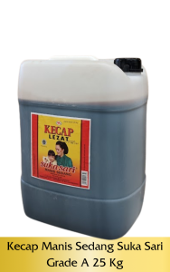 Kecap Suka Sari Manis Sedang Jerigen Grade A 25 kg