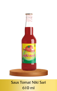 Saos Tomat Niki Sari Botol Kaca 610 ml