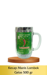 Kecap Manis Lombok Gelas 500 gr